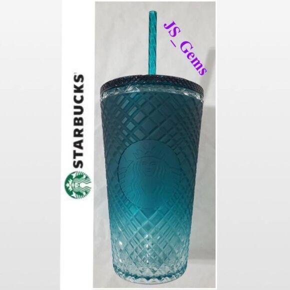 New Starbucks Green Ombré Tumbler Cup - Picture 1 of 16